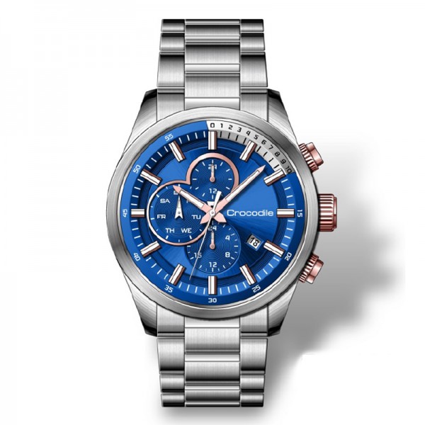 Crocodile CM-008A11C Silver Blue